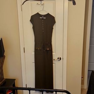 Maxi olive colored dress